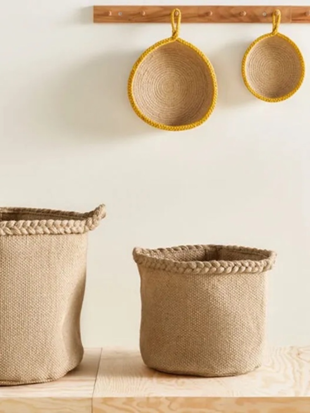 IKEA MÄVINN Basket jute/braided,14 ½x13 ¾x13 ¾ -NWT